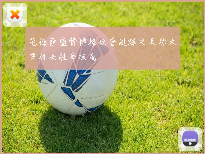 范德萨盛赞博格坎普进球之美称大罗对决胜率极高
